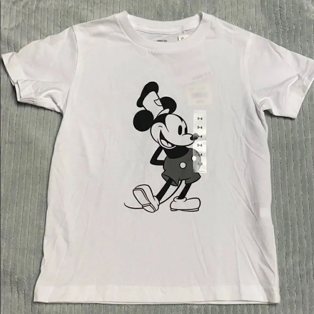 Disney Mickey Mouse Shirts - White and Gray - UNIQLO